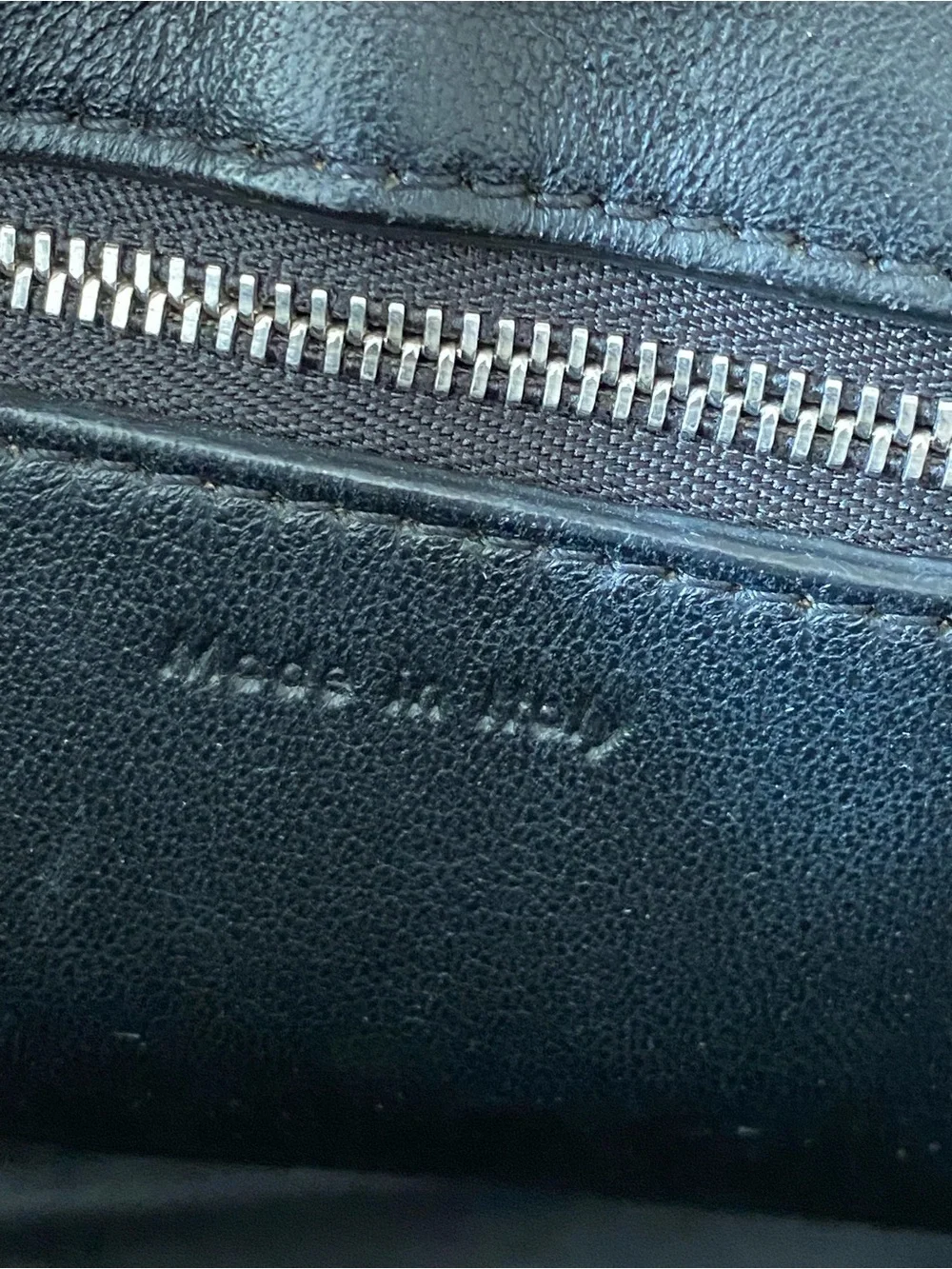 Celine Black Leather Satchel with Top Handle